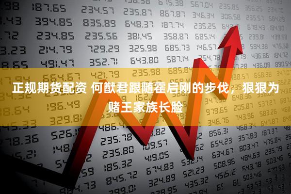 正规期货配资 何猷君跟随霍启刚的步伐，狠狠为赌王家族长脸
